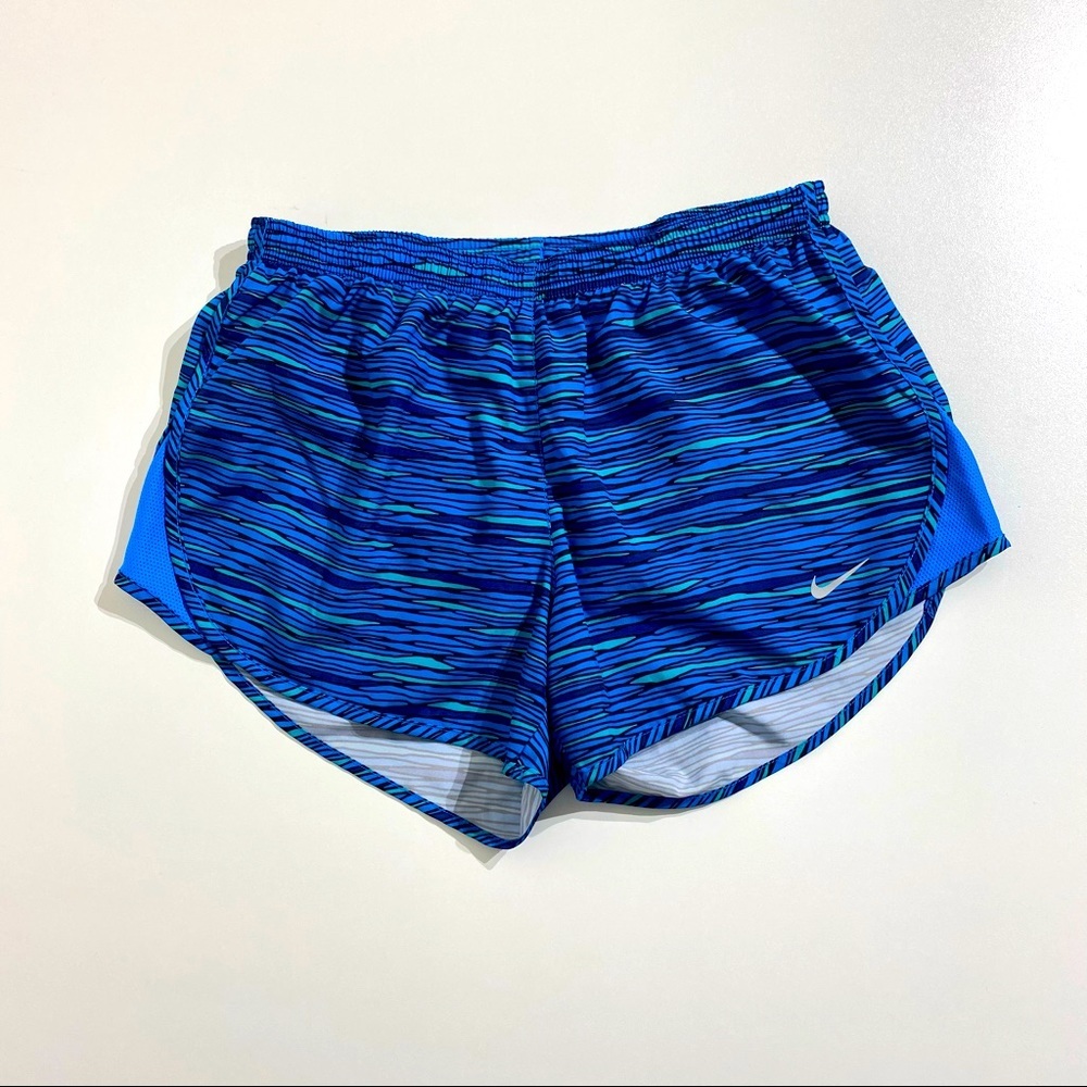 Nike Women’s Dri-fit Running Shorts Blue/Multicolor Size S